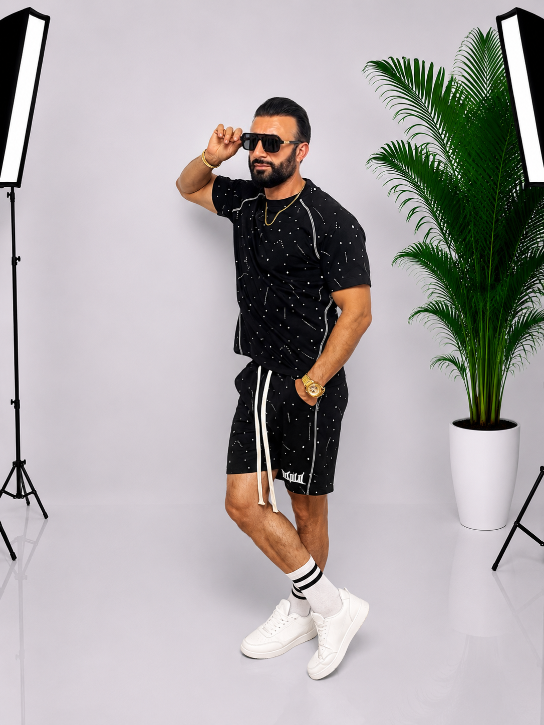Set Oversize Premium pentru Bărbați – Negru