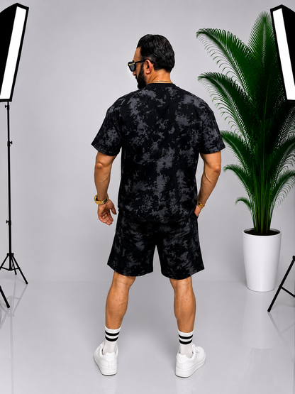 Set Premium Oversize Urban Graphic pentru Bărbați – Negru
