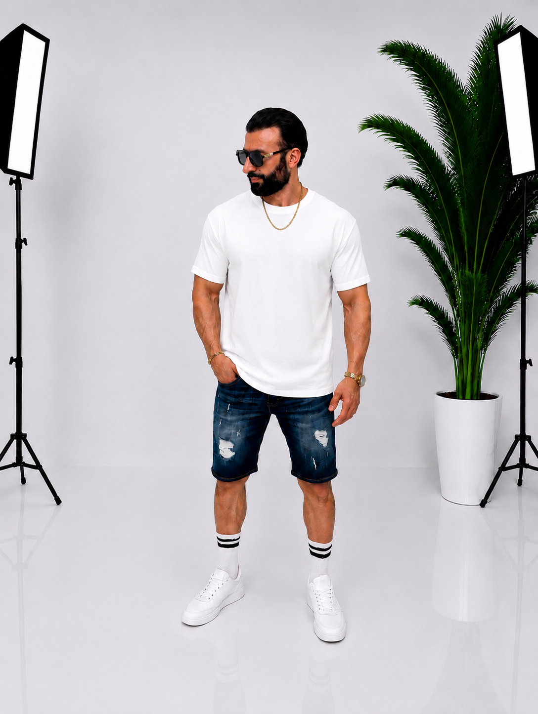 Tricou Premium pentru Bărbați – Design Modern cu Imprimeu Statement pe Spate