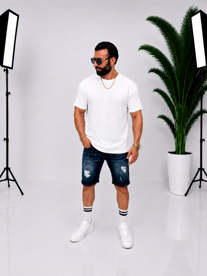 Tricou Premium pentru Bărbați – Design Modern cu Imprimeu Statement pe Spate