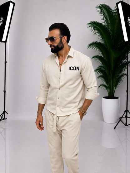 SET CREM ICON DIN IN ELEGANT PENTRU BĂRBAȚI – IDEAL PENTRU EVENIMENTE | 90% IN, 10% BUMBAC