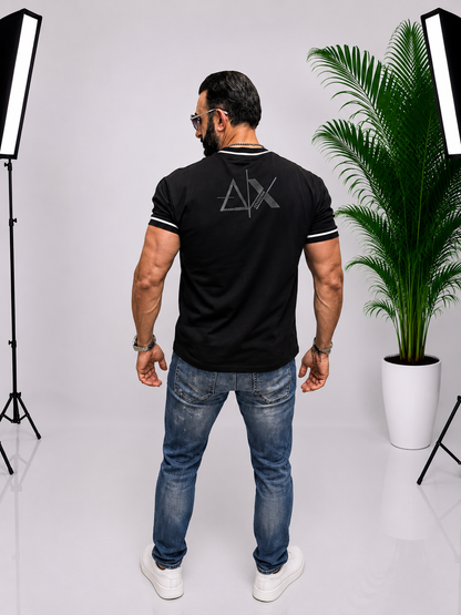 Tricou Premium OVERSIZE A|X Style pentru Bărbați – Negru