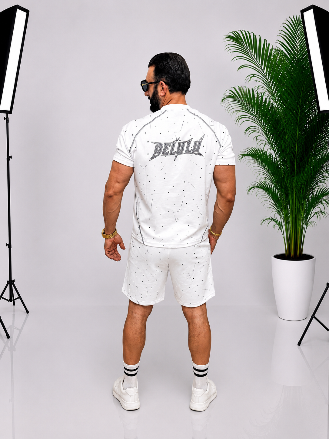 Set Oversize Premium DEVULL pentru Bărbați – Alb