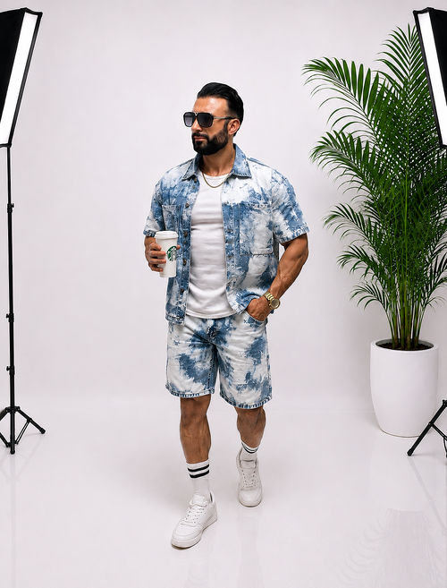 Set bărbătesc din denim premium – stil modern, confort flexibil și calitate superioară