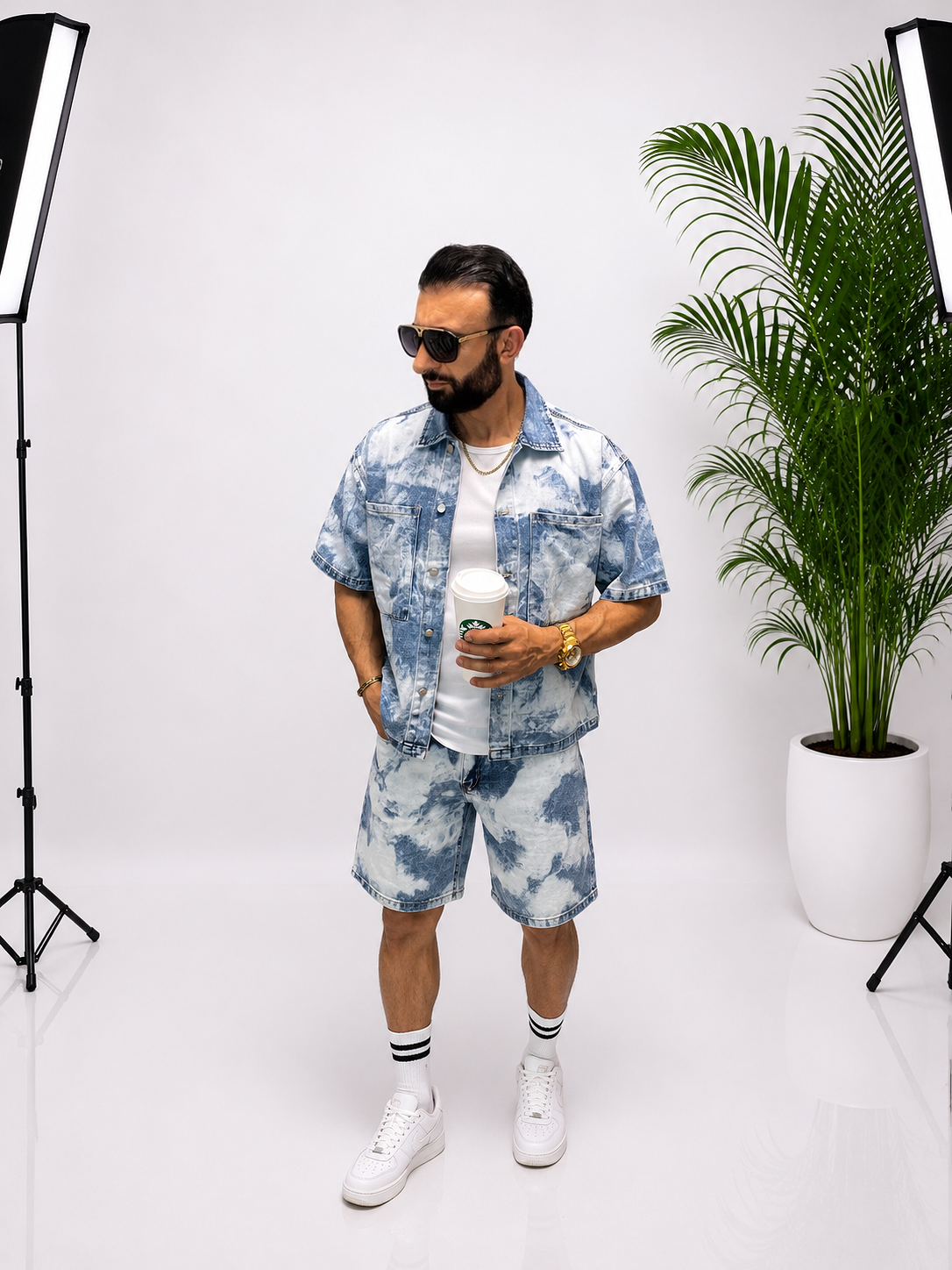 Set bărbătesc din denim premium – stil modern, confort flexibil și calitate superioară