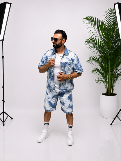 Set bărbătesc din denim premium – stil modern, confort flexibil și calitate superioară