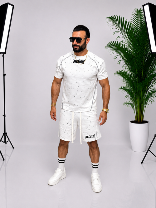 Set Oversize Premium DEVULL pentru Bărbați – Alb