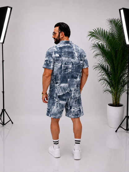 Set Bărbați Premium – Cămașă și Pantaloni Scurți
