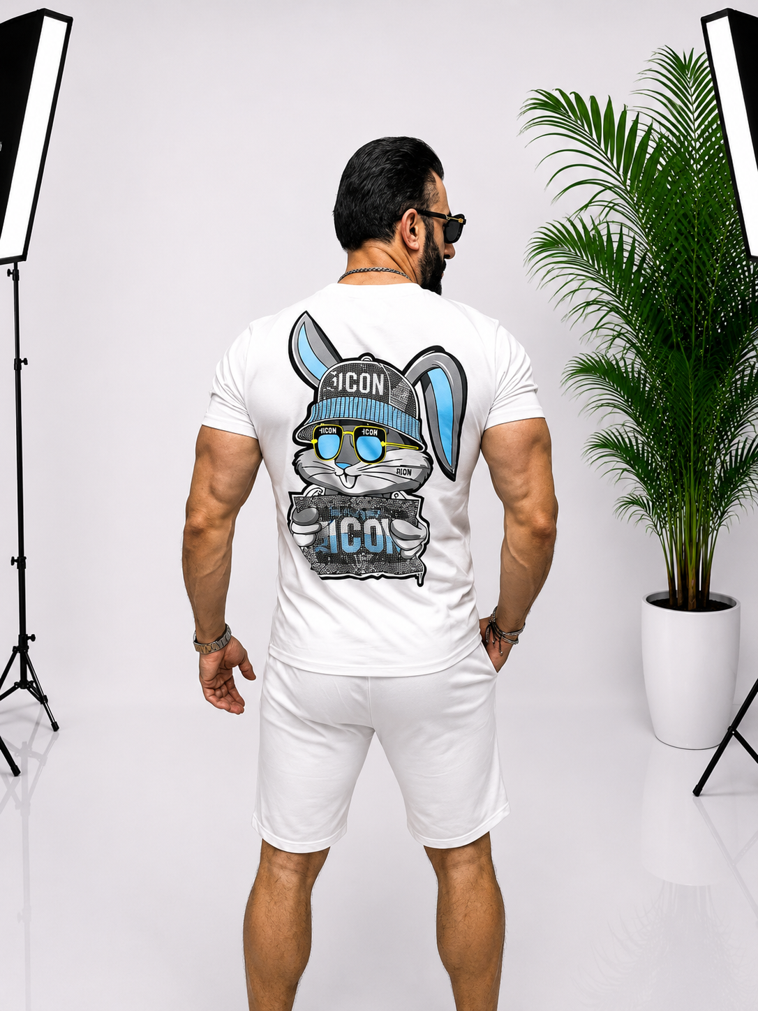 Set Premium ICON Rabbit pentru Bărbați – Alb